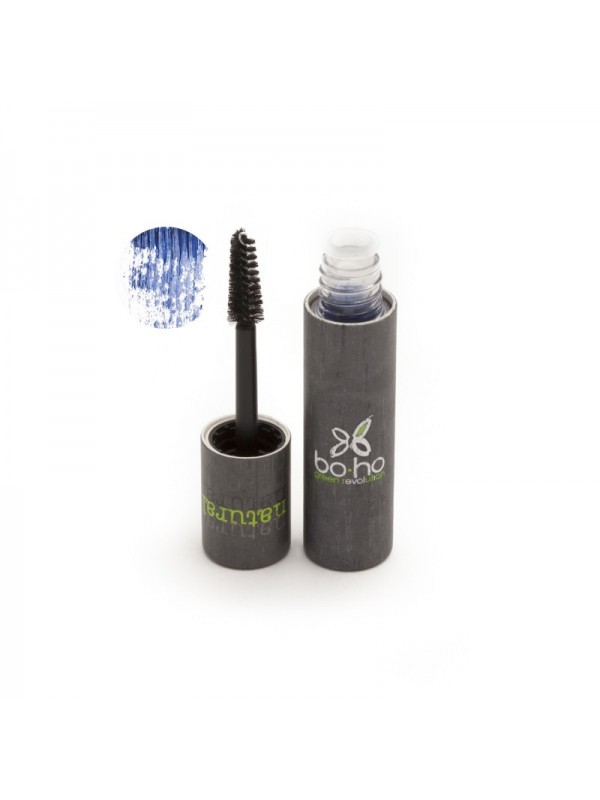 Boho Green Make-up naturalny organiczny Tusz do rzęs NATURAL BLEU 03 / 6 ml brązowy