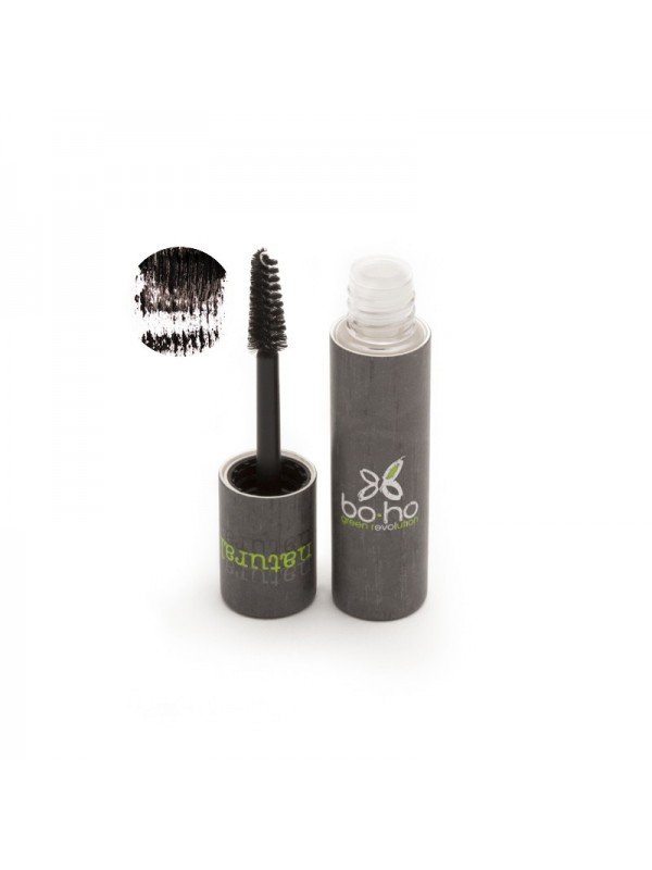 Boho Green Make-up naturalny organiczny Tusz do rzęs NATURAL NOIR 01 / 6 ml czarny